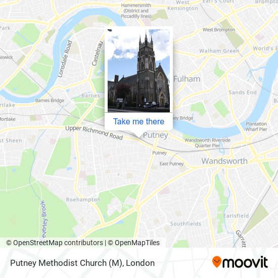 Putney Methodist Church map