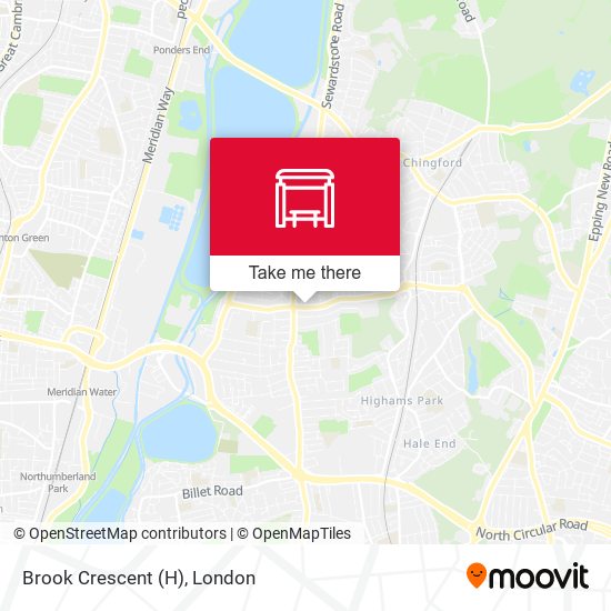 Brook Crescent (H) map