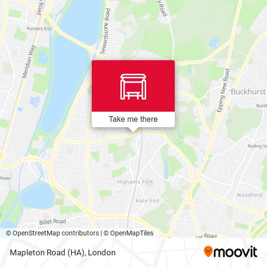 Mapleton Road (HA) map