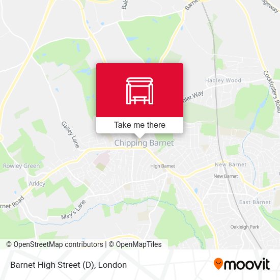 Barnet High Street (D) map