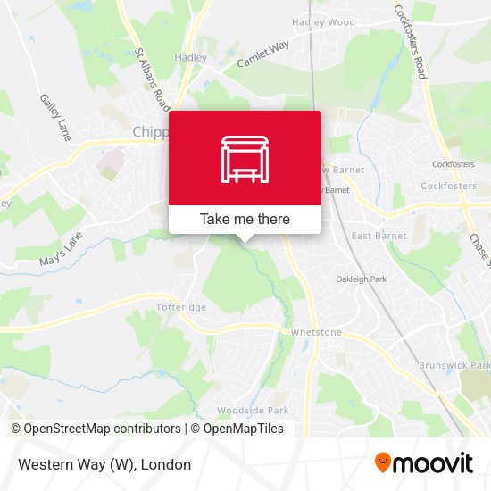 Western Way map