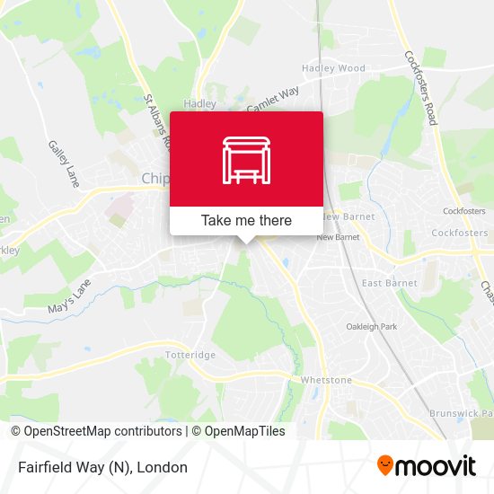 Fairfield Way (N) map