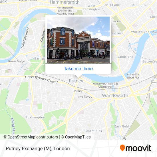 Putney Exchange (M) map