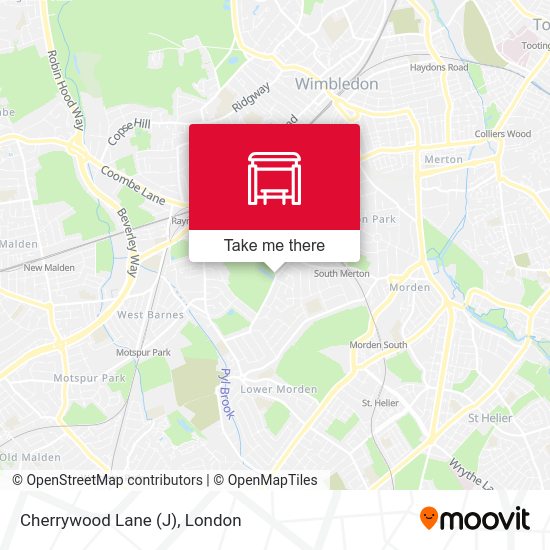 Cherrywood Lane (J) map