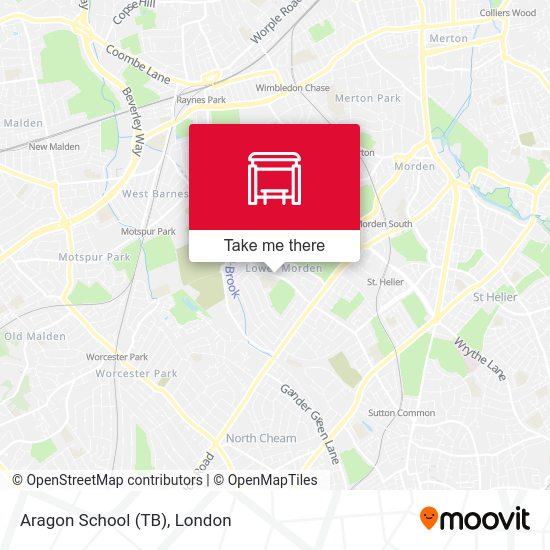 Aragon School (TB) map