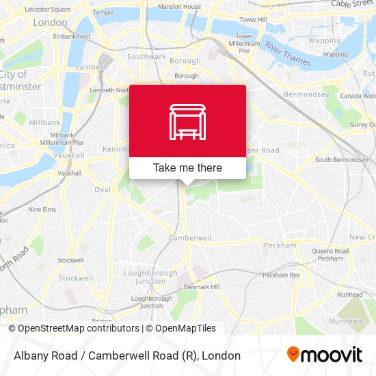 Albany Road / Camberwell Road map
