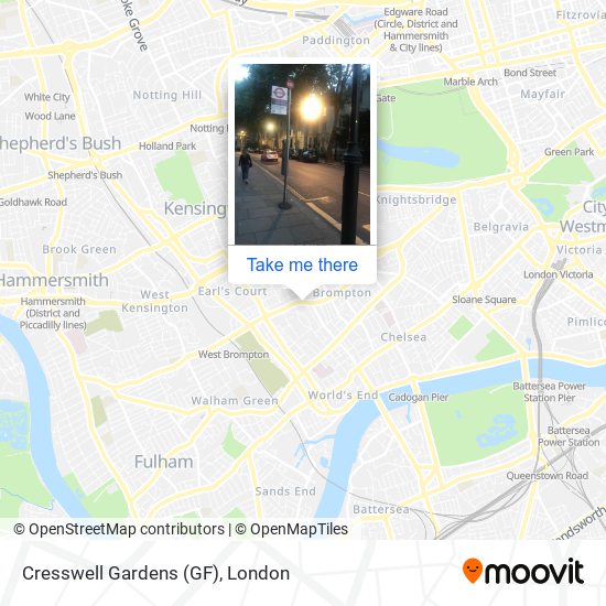 Cresswell Gardens (GF) map