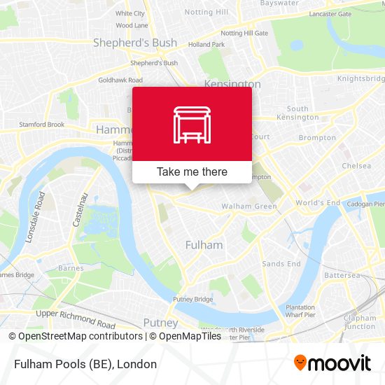 Fulham Pools (BE) map