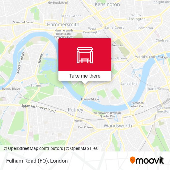Fulham Road (FO) map