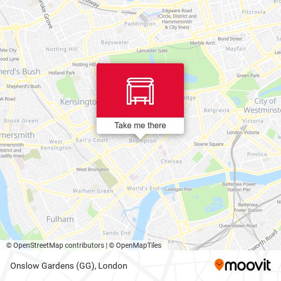 Onslow Gardens (GG) map