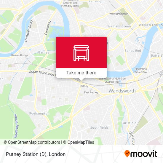 Putney Station (D) map