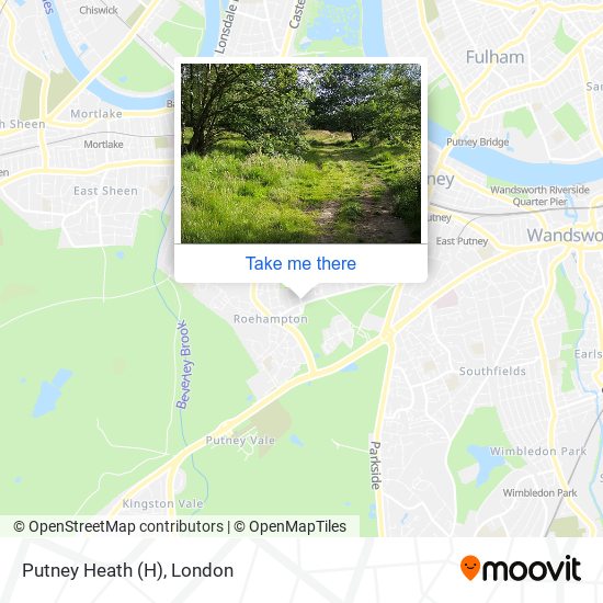 Putney Heath map