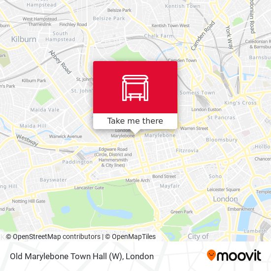 Old Marylebone Town Hall (W) map