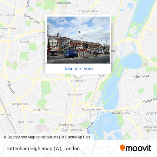 Tottenham High Road (W) map