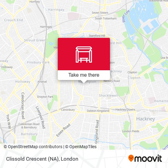 Clissold Crescent (NA) map