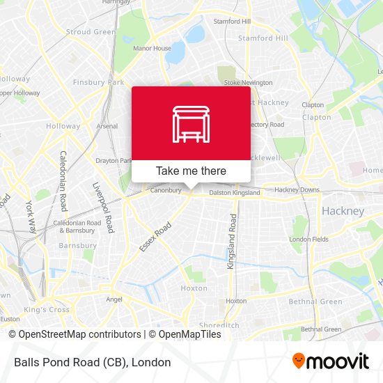 Balls Pond Road (CB) map