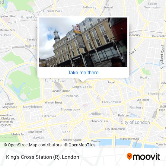 King's Cross Station (R) map