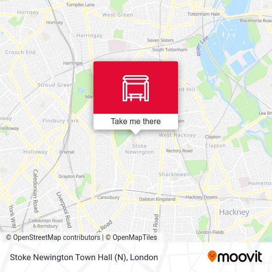 Stoke Newington Town Hall map