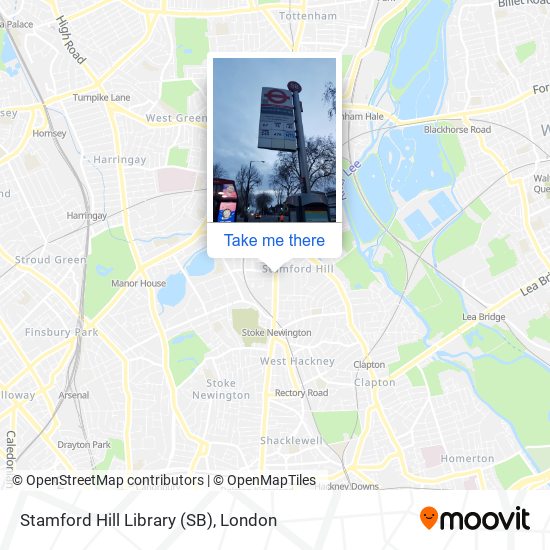Stamford Hill Library (SB) map
