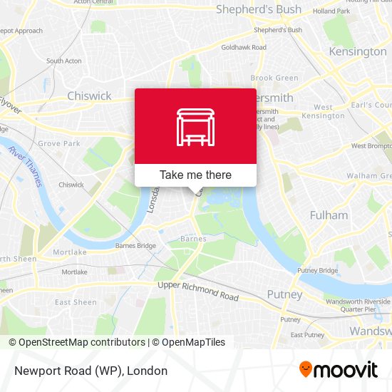 Newport Road (WP) map