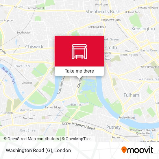 Washington Road (G) map