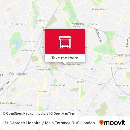 St George's Hospital / Main Entrance (HV) map