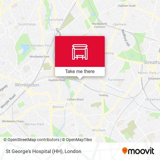 St George's Hospital (HH) map
