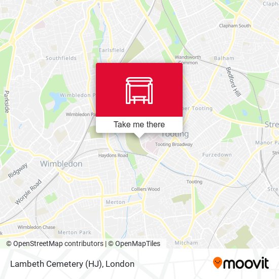Lambeth Cemetery (HJ) map