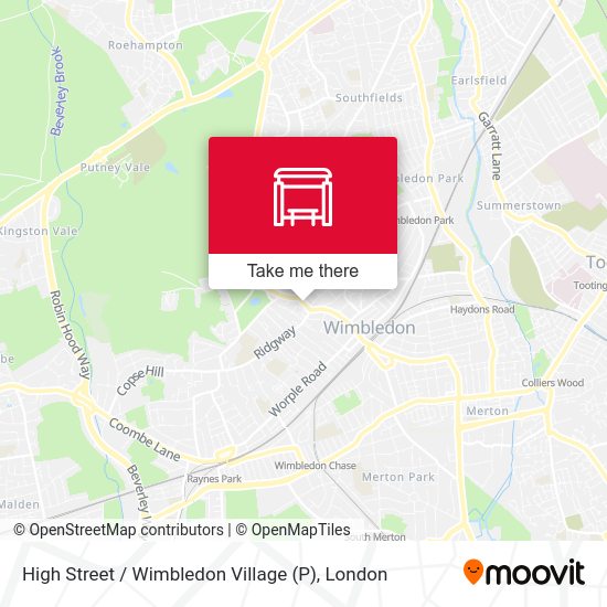 High Street / Wimbledon Village (P) map