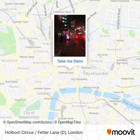 Holborn Circus / Fetter Lane (D) map