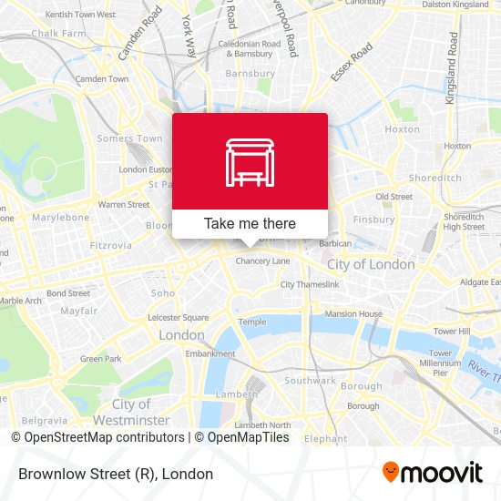 Brownlow Street (R) map