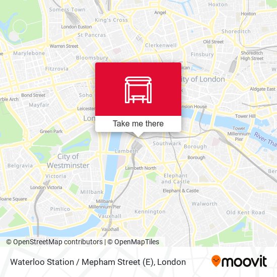 Waterloo Station / Mepham Street map