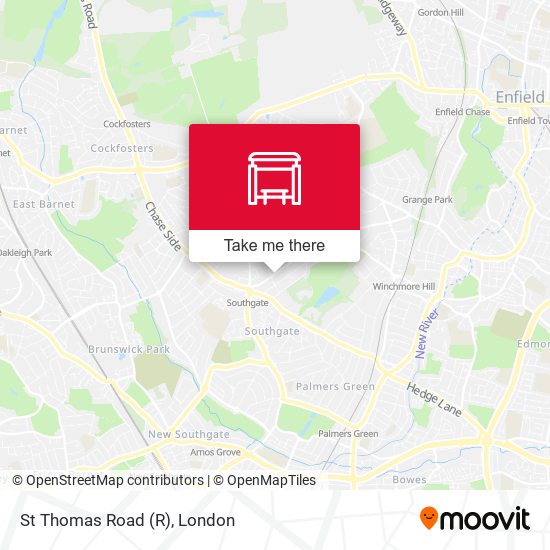 St Thomas Road map