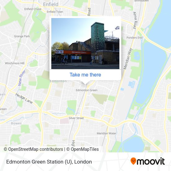 Edmonton Green Station (U) map