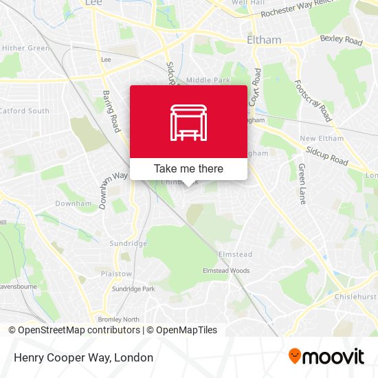 Henry Cooper Way (D) map