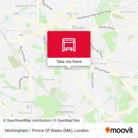 Mottingham / Prince Of Wales (MK) map