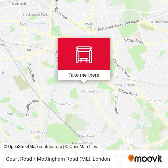Court Road / Mottingham Road (ML) map