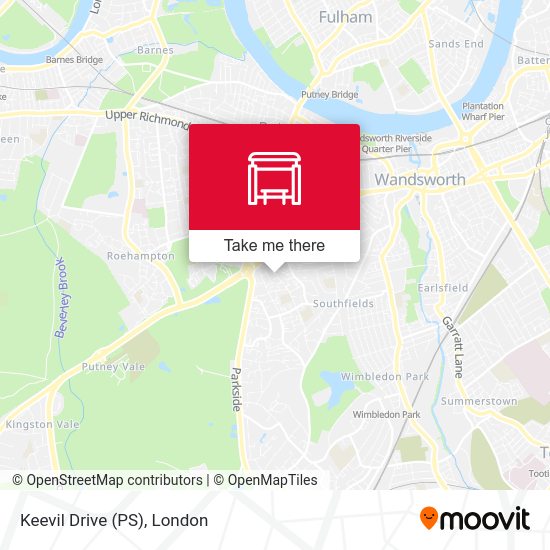 Keevil Drive (PS) map