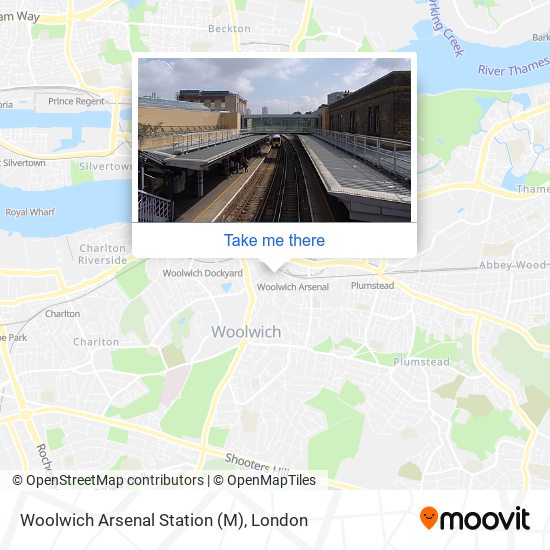 Woolwich Arsenal Station (M) map