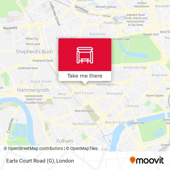 Earls Court Road (G) map