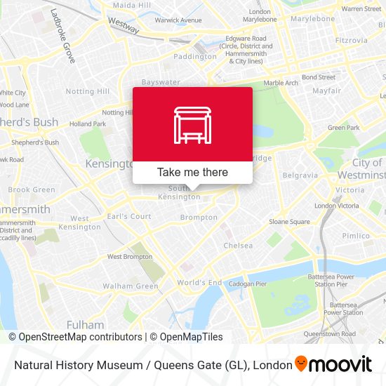 Natural History Museum / Queens Gate (GL) map