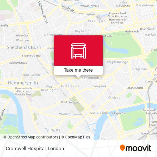 Cromwell Hospital map