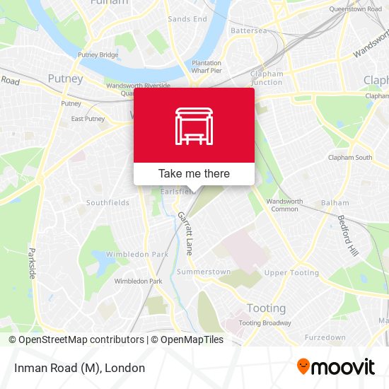 Inman Road (M) map
