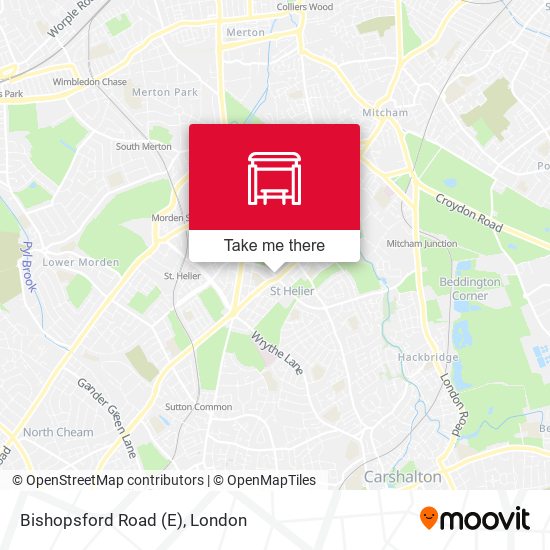 Bishopsford Road (E) map