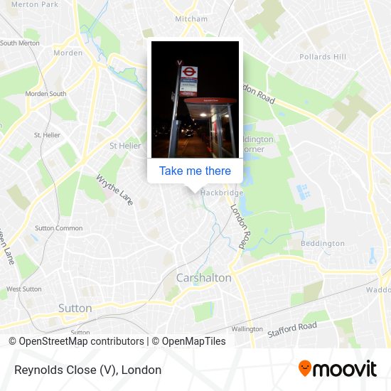 Reynolds Close (V) map