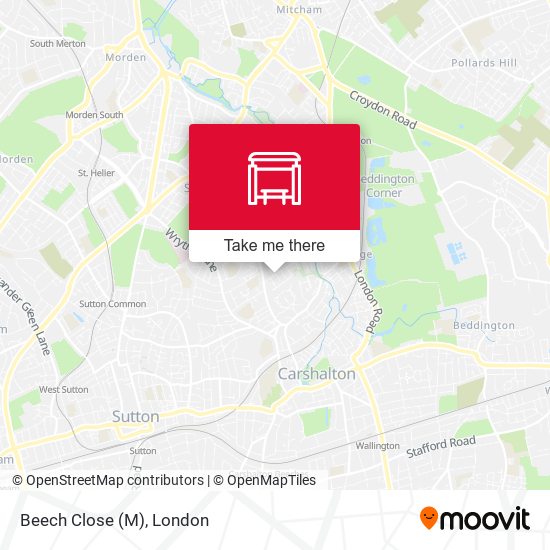 Beech Close (M) map