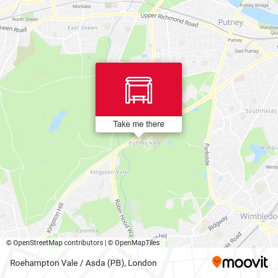 Roehampton Vale / Asda (PB) map
