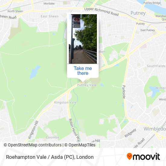 Roehampton Vale / Asda (PC) map