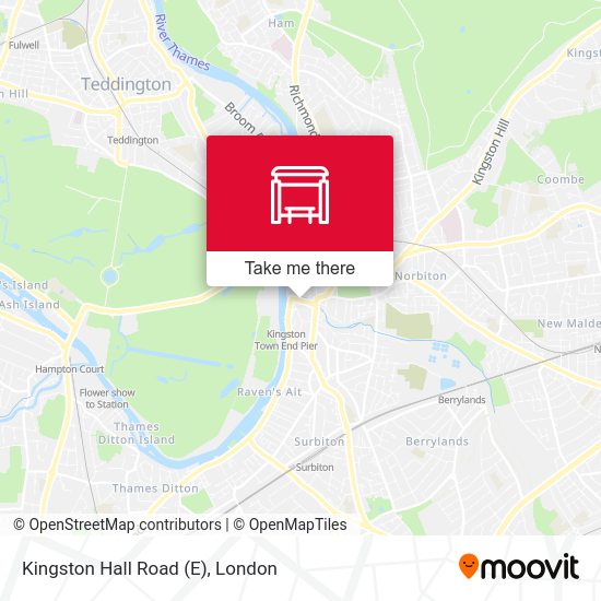 Kingston Hall Road (E) map