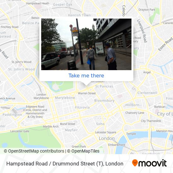 Hampstead Road / Drummond Street (T) map